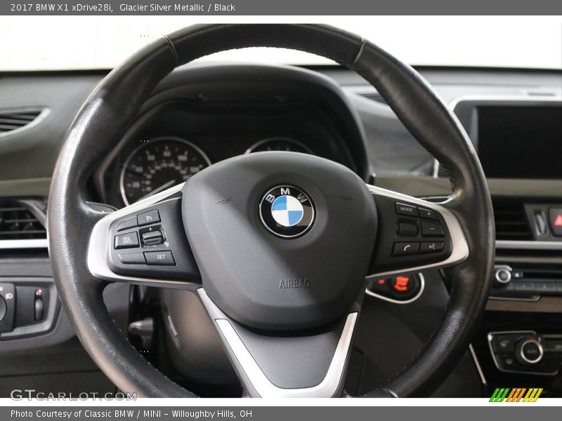 Glacier Silver Metallic / Black 2017 BMW X1 xDrive28i