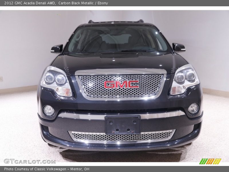 Carbon Black Metallic / Ebony 2012 GMC Acadia Denali AWD