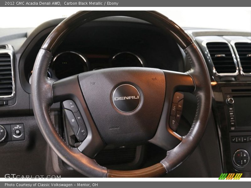 Carbon Black Metallic / Ebony 2012 GMC Acadia Denali AWD