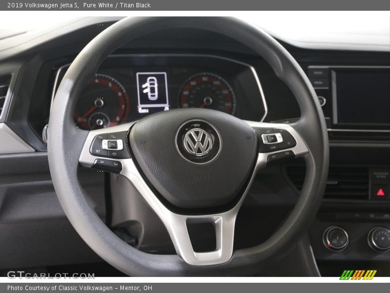 Pure White / Titan Black 2019 Volkswagen Jetta S