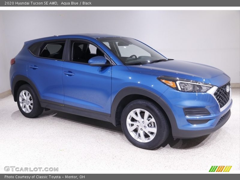 Aqua Blue / Black 2020 Hyundai Tucson SE AWD