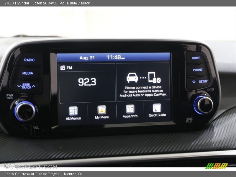 Aqua Blue / Black 2020 Hyundai Tucson SE AWD
