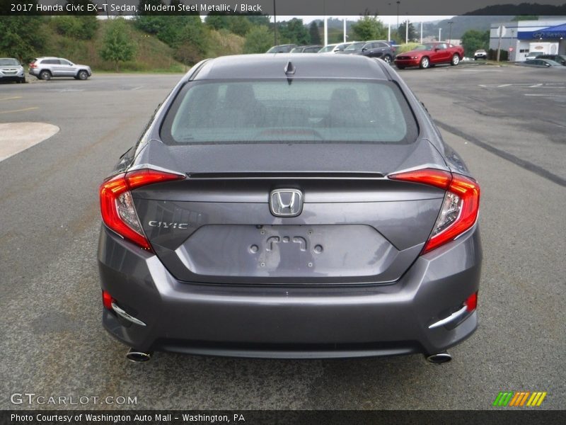 Modern Steel Metallic / Black 2017 Honda Civic EX-T Sedan