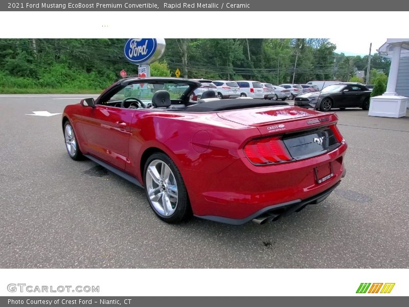 Rapid Red Metallic / Ceramic 2021 Ford Mustang EcoBoost Premium Convertible