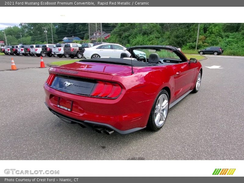 Rapid Red Metallic / Ceramic 2021 Ford Mustang EcoBoost Premium Convertible