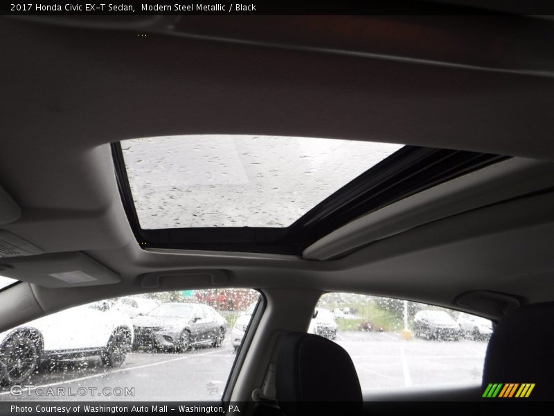 Modern Steel Metallic / Black 2017 Honda Civic EX-T Sedan