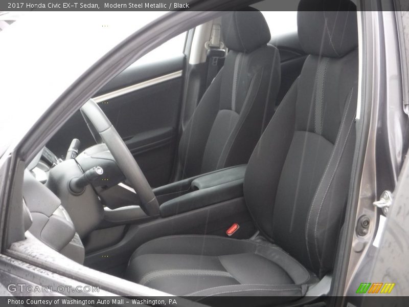 Modern Steel Metallic / Black 2017 Honda Civic EX-T Sedan