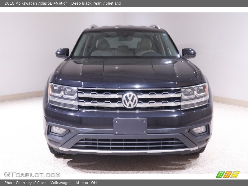 Deep Black Pearl / Shetland 2018 Volkswagen Atlas SE 4Motion