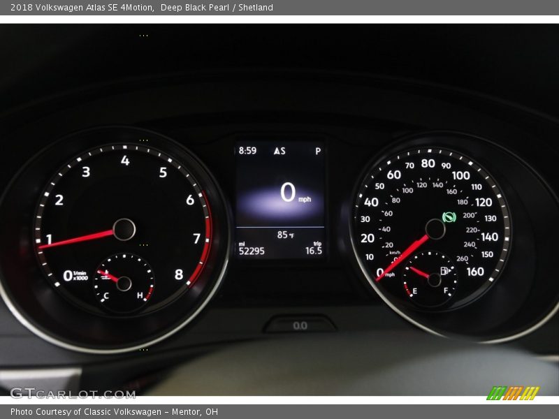 Deep Black Pearl / Shetland 2018 Volkswagen Atlas SE 4Motion