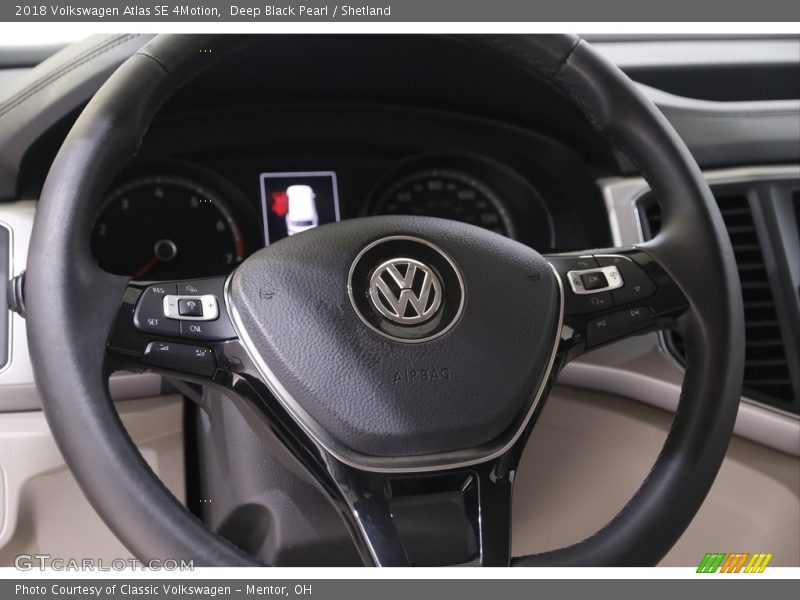 Deep Black Pearl / Shetland 2018 Volkswagen Atlas SE 4Motion