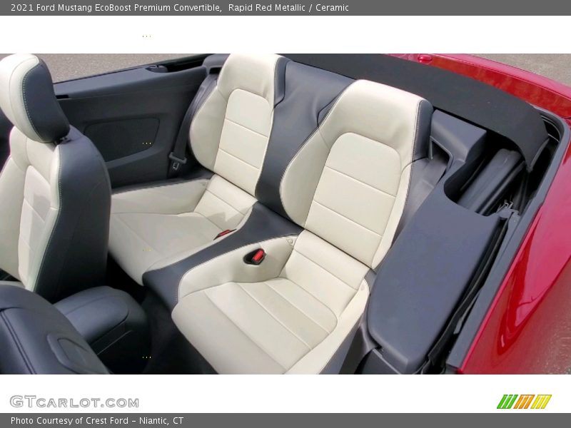 Rear Seat of 2021 Mustang EcoBoost Premium Convertible