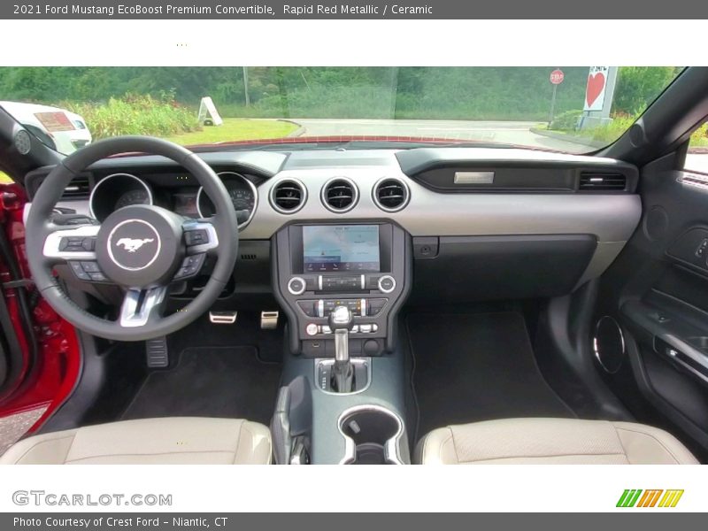 Dashboard of 2021 Mustang EcoBoost Premium Convertible