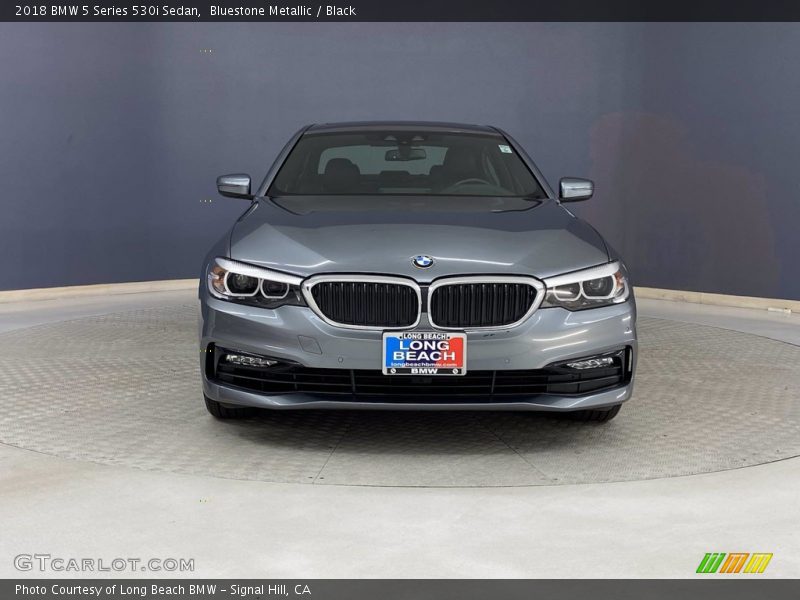 Bluestone Metallic / Black 2018 BMW 5 Series 530i Sedan
