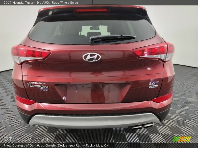 Ruby Wine / Beige 2017 Hyundai Tucson Eco AWD
