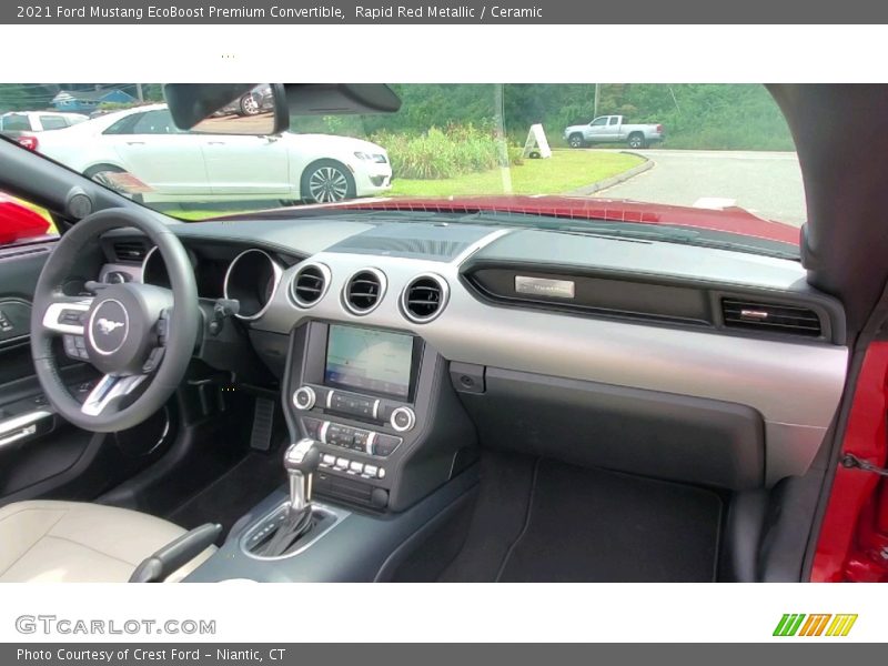 Dashboard of 2021 Mustang EcoBoost Premium Convertible