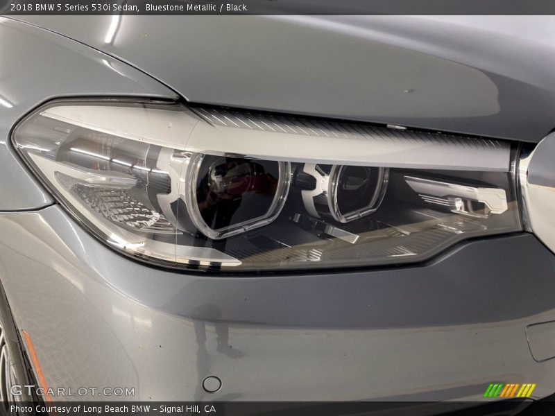 Bluestone Metallic / Black 2018 BMW 5 Series 530i Sedan