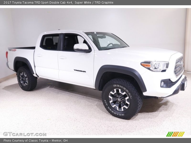 Super White / TRD Graphite 2017 Toyota Tacoma TRD Sport Double Cab 4x4