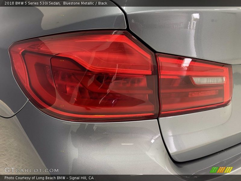 Bluestone Metallic / Black 2018 BMW 5 Series 530i Sedan