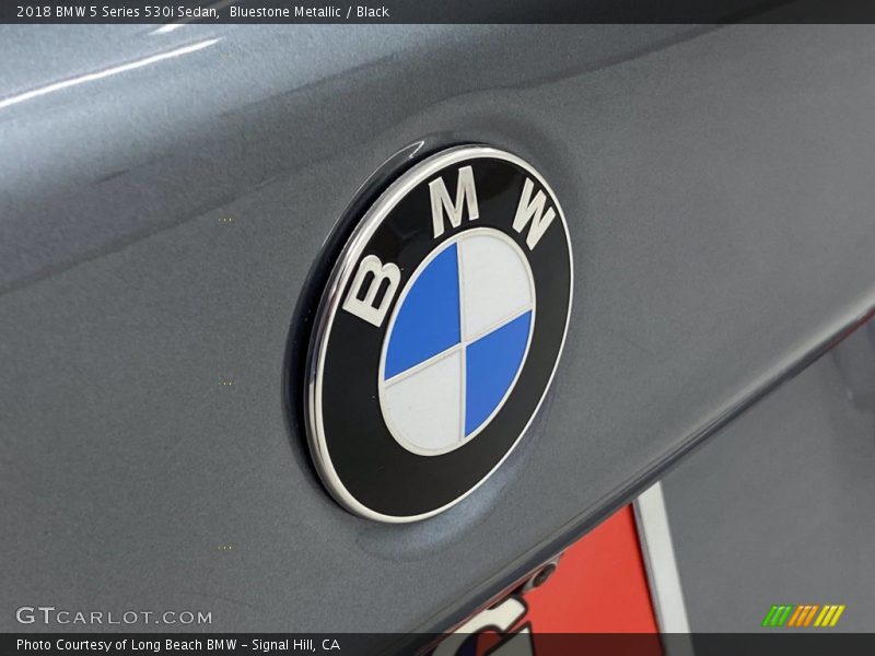 Bluestone Metallic / Black 2018 BMW 5 Series 530i Sedan