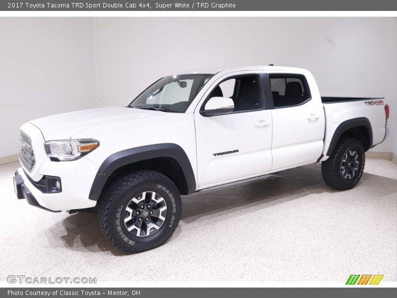 Super White / TRD Graphite 2017 Toyota Tacoma TRD Sport Double Cab 4x4