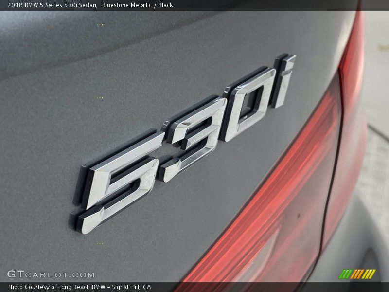 Bluestone Metallic / Black 2018 BMW 5 Series 530i Sedan