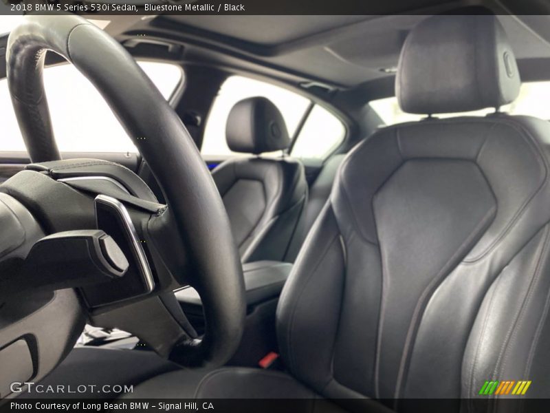 Bluestone Metallic / Black 2018 BMW 5 Series 530i Sedan