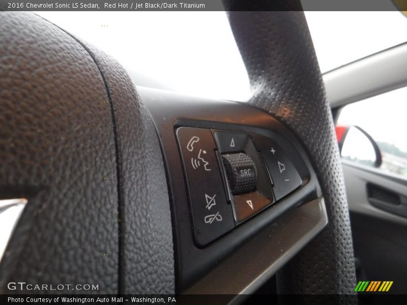 Red Hot / Jet Black/Dark Titanium 2016 Chevrolet Sonic LS Sedan
