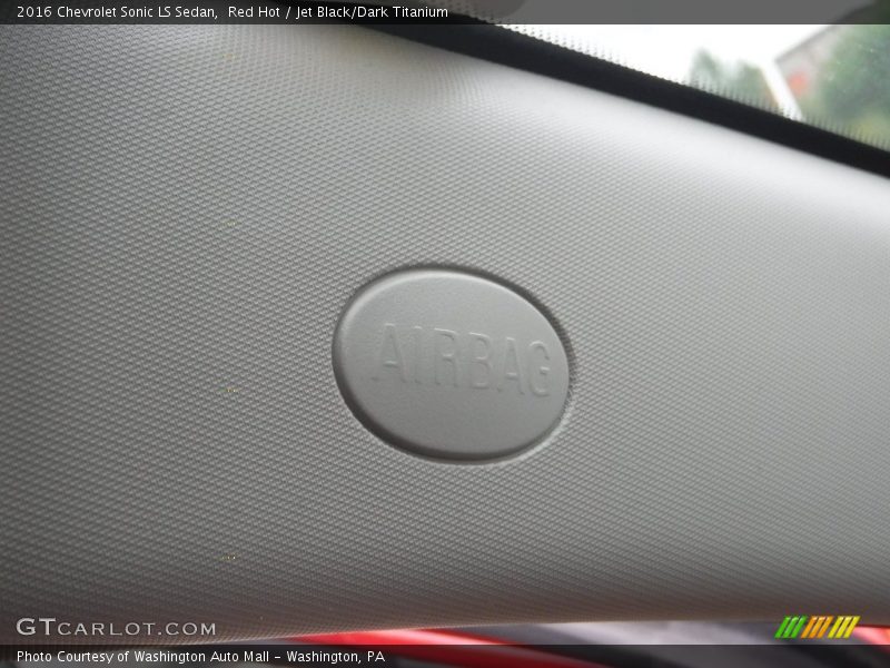 Red Hot / Jet Black/Dark Titanium 2016 Chevrolet Sonic LS Sedan