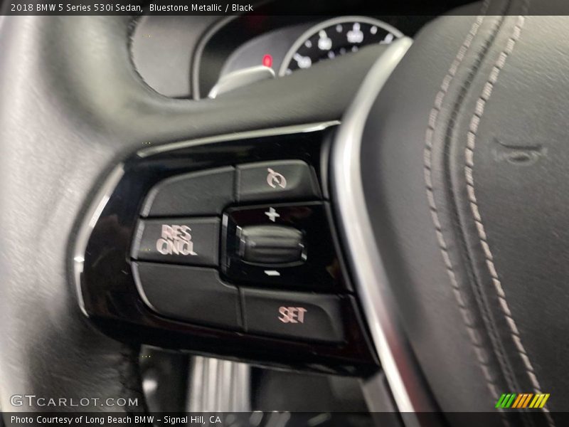 Bluestone Metallic / Black 2018 BMW 5 Series 530i Sedan