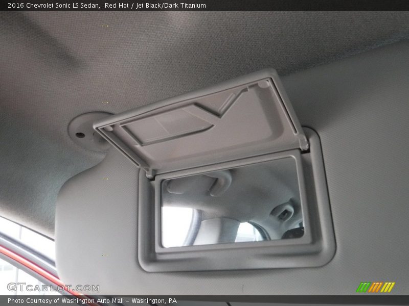 Red Hot / Jet Black/Dark Titanium 2016 Chevrolet Sonic LS Sedan