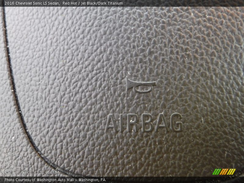 Red Hot / Jet Black/Dark Titanium 2016 Chevrolet Sonic LS Sedan