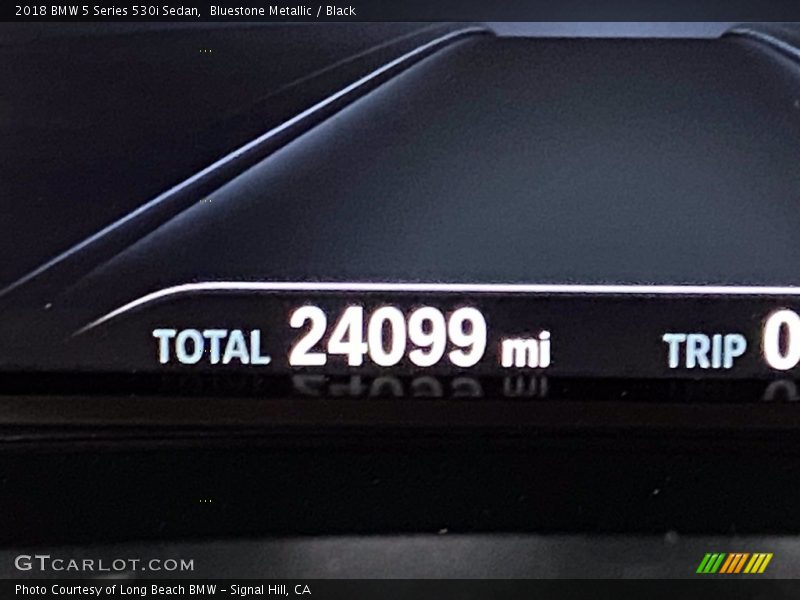 Bluestone Metallic / Black 2018 BMW 5 Series 530i Sedan