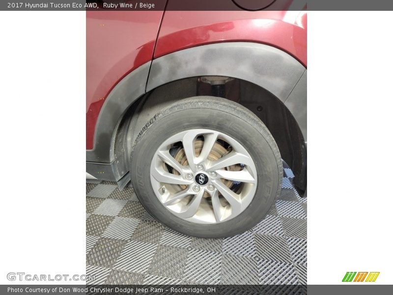 Ruby Wine / Beige 2017 Hyundai Tucson Eco AWD