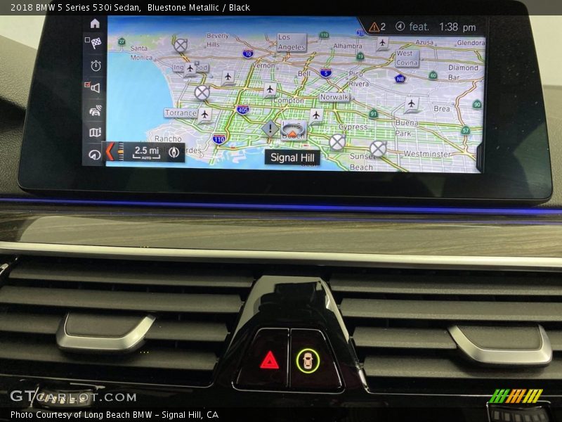 Bluestone Metallic / Black 2018 BMW 5 Series 530i Sedan