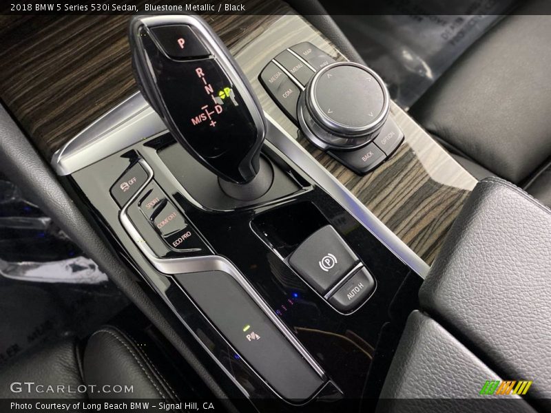 Bluestone Metallic / Black 2018 BMW 5 Series 530i Sedan