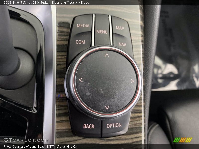 Bluestone Metallic / Black 2018 BMW 5 Series 530i Sedan