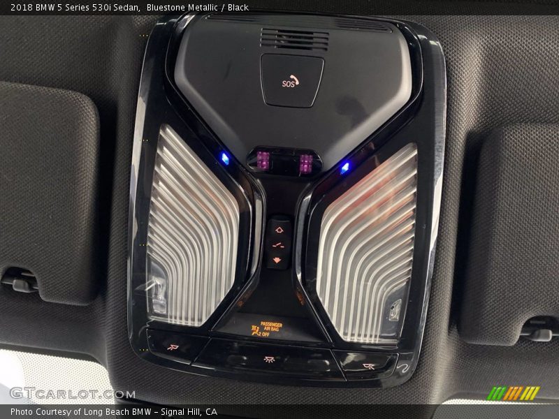 Bluestone Metallic / Black 2018 BMW 5 Series 530i Sedan