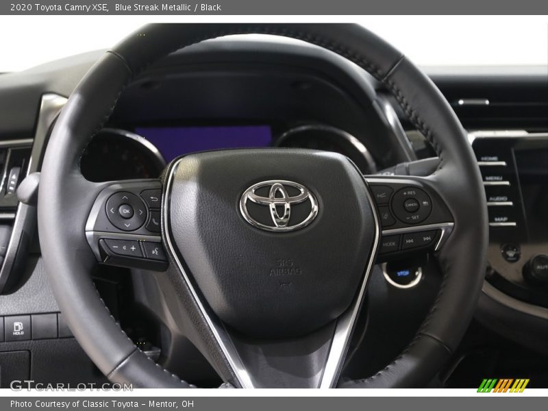 Blue Streak Metallic / Black 2020 Toyota Camry XSE