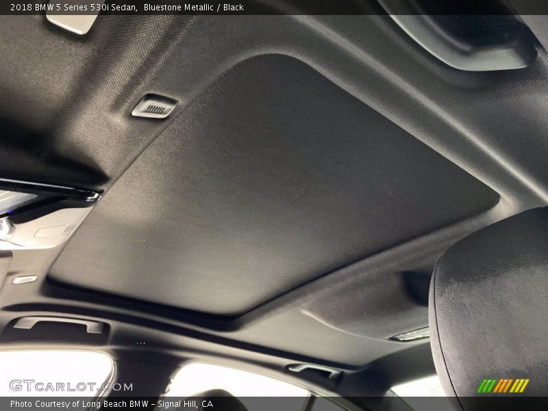 Bluestone Metallic / Black 2018 BMW 5 Series 530i Sedan