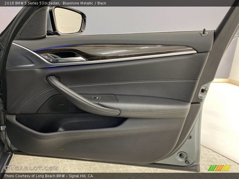 Bluestone Metallic / Black 2018 BMW 5 Series 530i Sedan