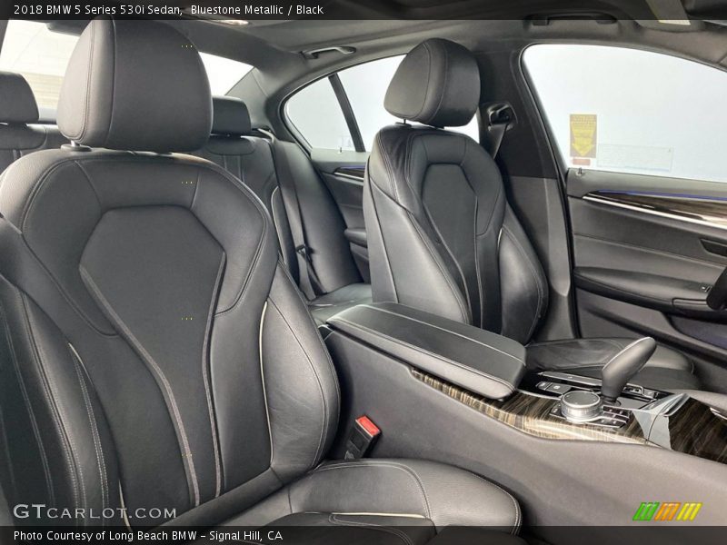Bluestone Metallic / Black 2018 BMW 5 Series 530i Sedan
