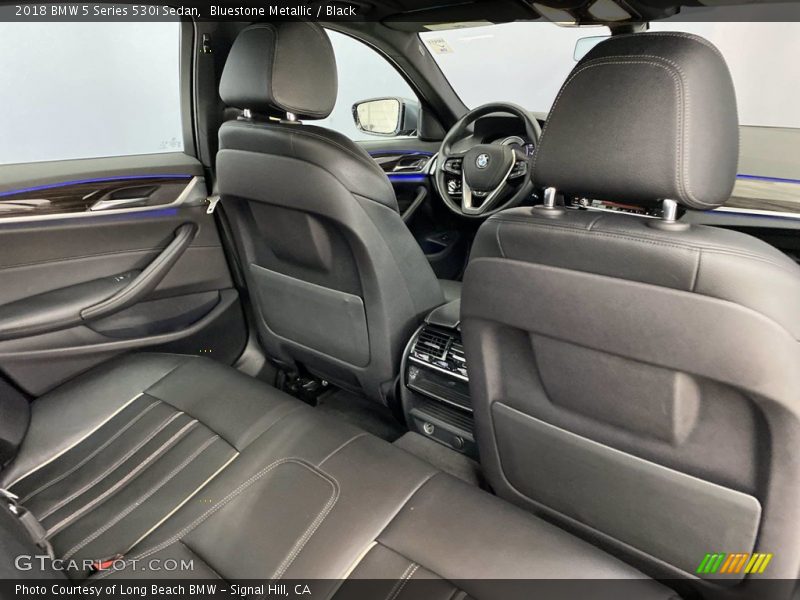 Bluestone Metallic / Black 2018 BMW 5 Series 530i Sedan