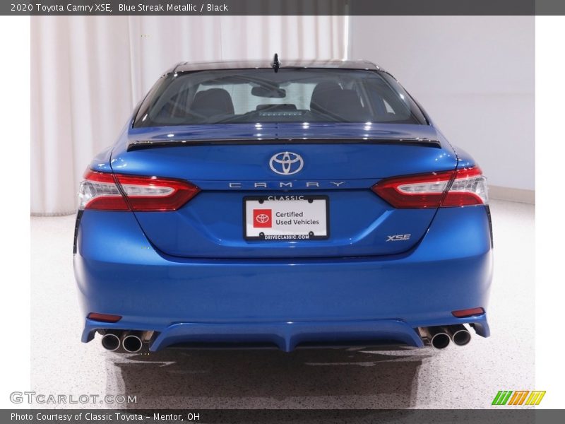 Blue Streak Metallic / Black 2020 Toyota Camry XSE