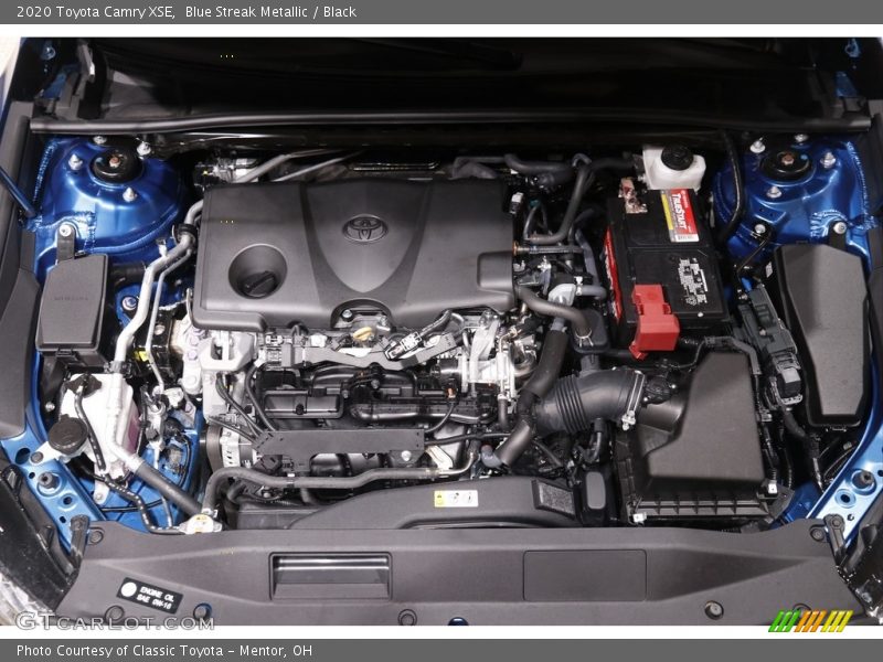 Blue Streak Metallic / Black 2020 Toyota Camry XSE
