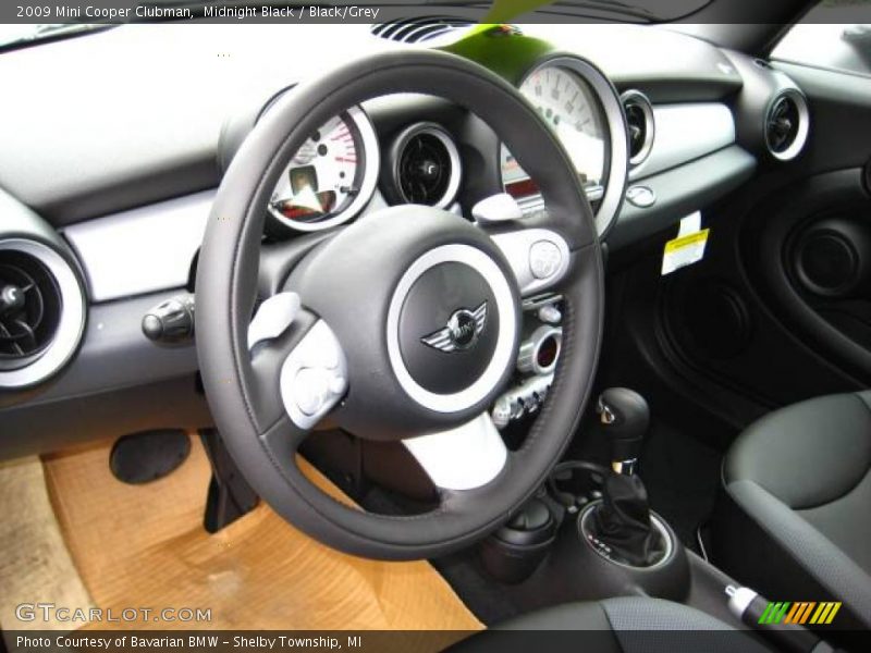 Midnight Black / Black/Grey 2009 Mini Cooper Clubman