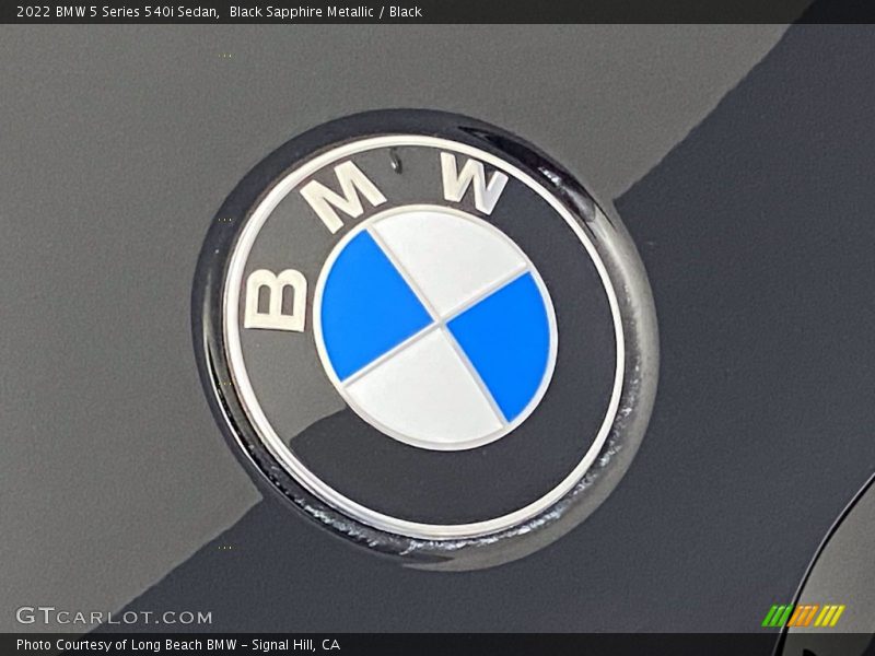 Black Sapphire Metallic / Black 2022 BMW 5 Series 540i Sedan