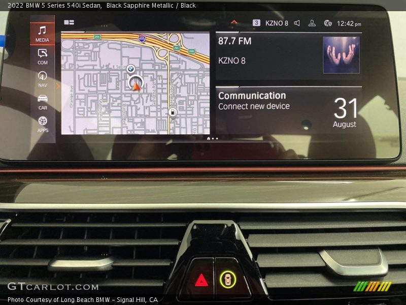 Navigation of 2022 5 Series 540i Sedan