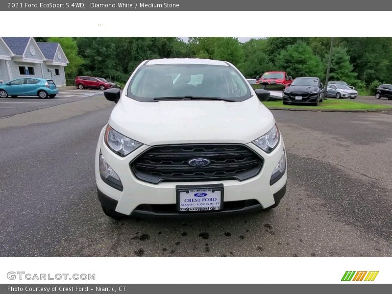 Diamond White / Medium Stone 2021 Ford EcoSport S 4WD