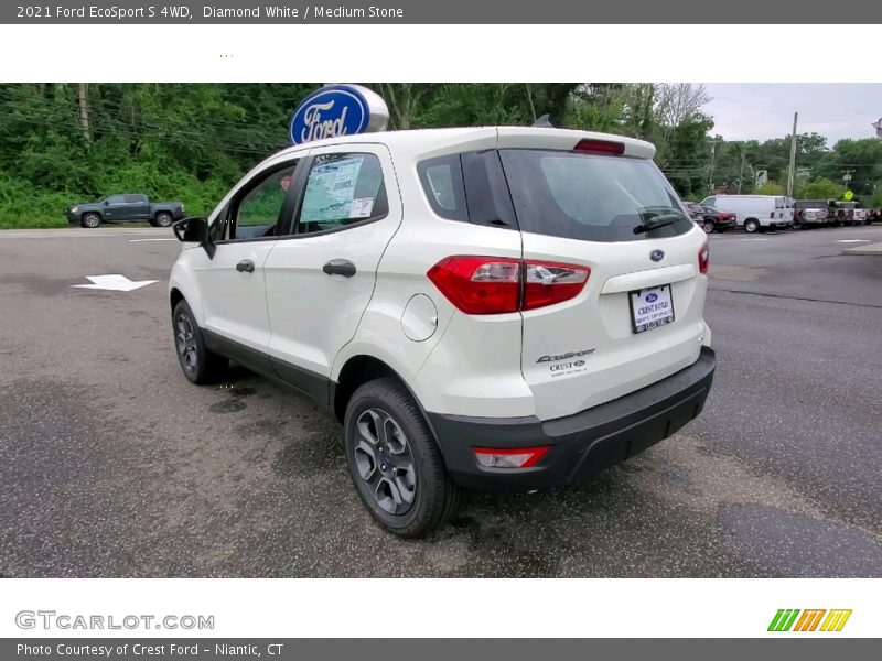 Diamond White / Medium Stone 2021 Ford EcoSport S 4WD
