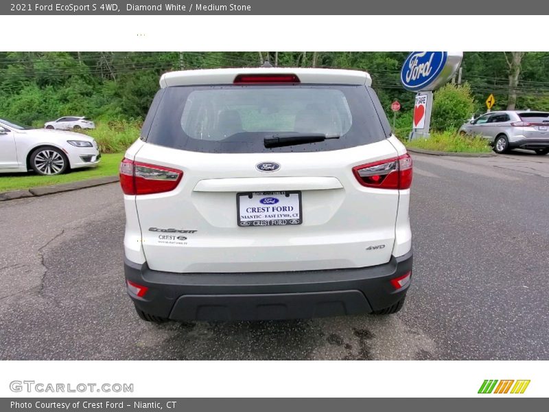 Diamond White / Medium Stone 2021 Ford EcoSport S 4WD